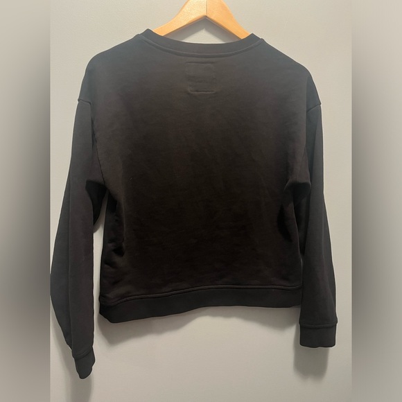 Armani Exchange, black crewneck with white logo, size small - Picture 3 of 5